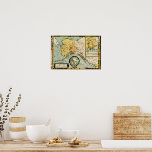 Poster Territoire de l'Alaska (Cuisine)