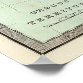 Poster Territoire de l'Oregon (Coin)