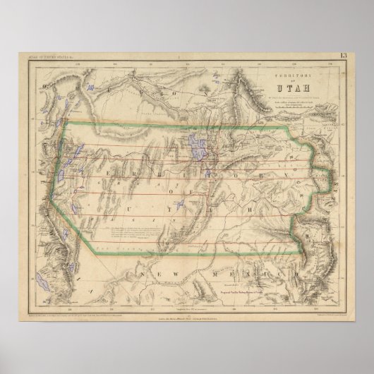 Poster Territoire de l'Utah (Devant)