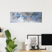 POSTER TERRITOIRE DU LOUP HIVER (Bureau à domicile)