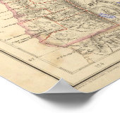 Poster Territoires de Washington et de l'Oregon (Coin)