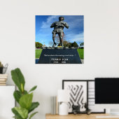 Poster Terry Fox 24" x 24", papier d'affiche de valeur (M (Bureau à domicile)