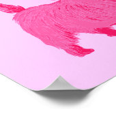 Poster Tervueren de style moderne rose (Coin)