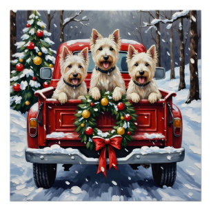 Poster Tervueren Noël Rouge Camion