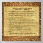 Poster Tes Commandements des premiers ancêtres - Version  (Devant)