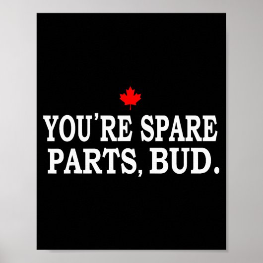 Poster T'es de la Pièce de Rechange, Bud - Drôle (Devant)