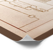 Poster Tesla 18 x 24 pouces (Coin)