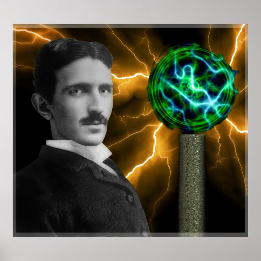 Poster TESLA COIL et NIKOLA TESLA (Devant)