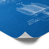 Poster Tesla Electro-magnétique - Modèle (Coin)