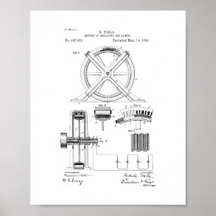 Poster Tesla Method Of Operating And Lamps Patent