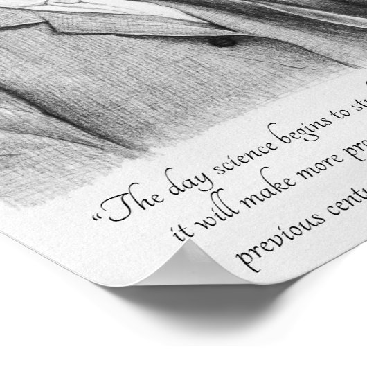 Poster Tesla Non Physique Phénomène (Coin)