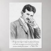 Poster Tesla Non Physique Phénomène (Devant)