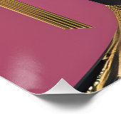 Poster Tessa Queen Golden Brown cheveux noir Melanin Afro (Coin)