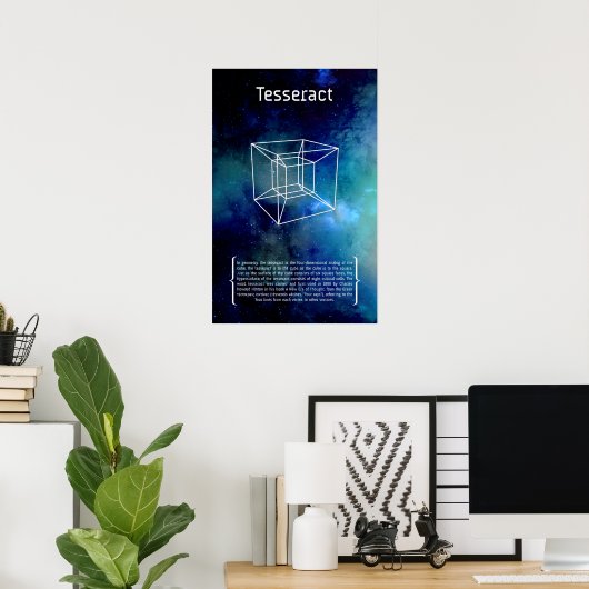 Poster Tesseract (Bureau à domicile)