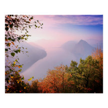 Tessin, Suisse : Vue depuis Monte Bre