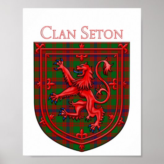 Poster Tesson Chasse Tartan Scottish Plaid (Devant)