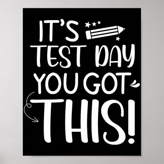 Poster Test Day C'est Test Day Vous avez ce professeur St (Devant)