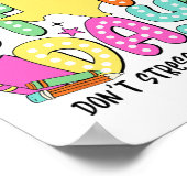 Poster Test Day Dont Stress Faites votre meilleur profess (Coin)