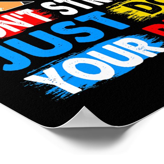 Poster Test Day Rock Le Test Ne Stress Pas Enseignant (Coin)