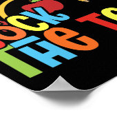 Poster Test Day Rock L'Enseignant Test Rainbow Test (Coin)