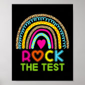 Poster Test Day Rock The Test Teacher Test Day (Devant)