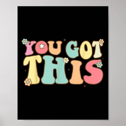 Poster Test Day Teacher Shirt Motivational Testing Day St (Devant)