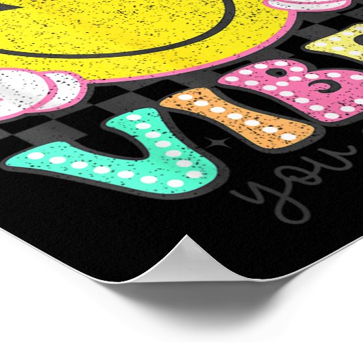 Poster Test Day Vibes You Got This Retro Groovy Testing D (Coin)