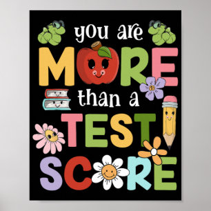 Poster Test Day Vous Êtes Plus Qu'Un Test Score Hommes Fe