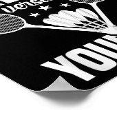 Poster Test de compétences de l'amateur de badminton Joue (Coin)