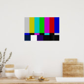 Poster test de couleur des barres TV (Cuisine)