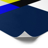 Poster test de couleur des barres TV (Coin)