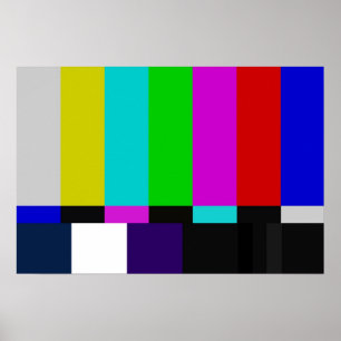 Poster test de couleur des barres TV