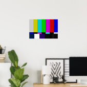 Poster test de couleur des barres TV (Bureau à domicile)