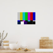 Poster test de couleur des barres TV (Cuisine)