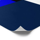 Poster test de couleur des barres TV (Coin)