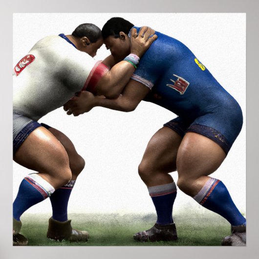 Poster Test De Force - Rugby Art Print (Devant)