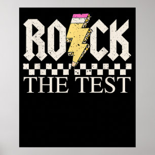 Poster Test de motivation Jour Enseignant Rock Le Test