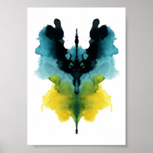 Poster Test Inkblot Rorschach. Ne me traite pas de fou