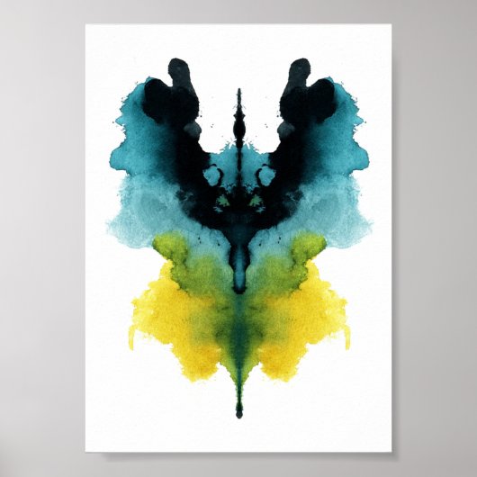 Poster Test Inkblot Rorschach. Ne me traite pas de fou (Devant)