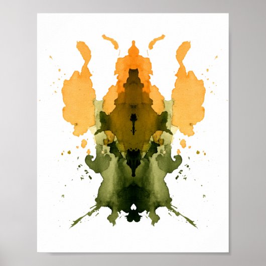 Poster Test Inkblot Rorschach. Ne me traite pas de fou (Devant)