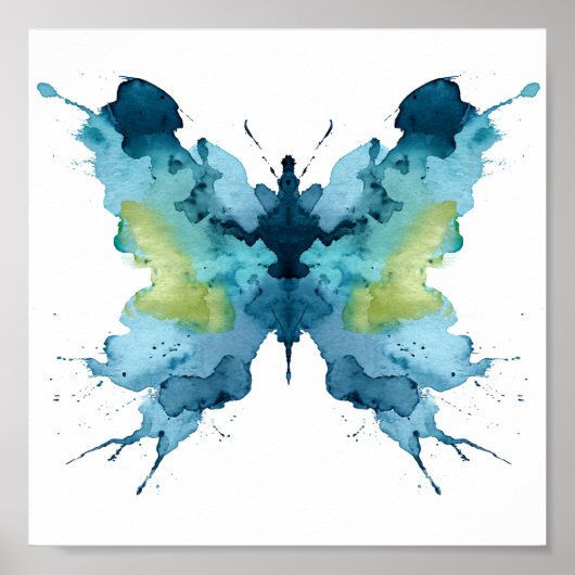Poster Test Inkblot Rorschach. Ne me traite pas de fou (Devant)