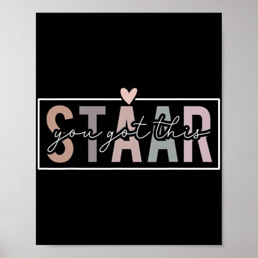 Poster Test Jour Enseignant Examen Leopard Test Jour Vous (Devant)