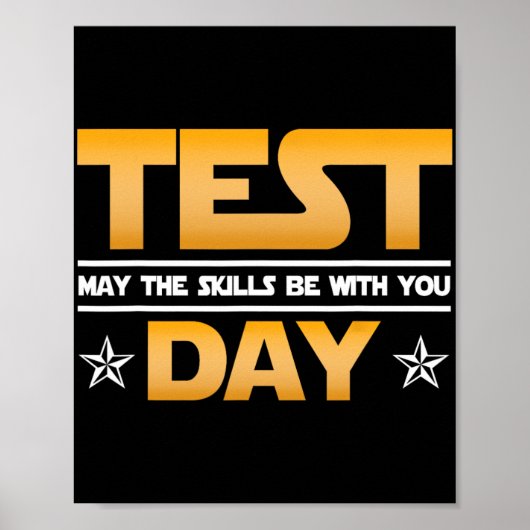 Poster Test Jour - Que Les Compétences Soient Avec Vous À (Devant)