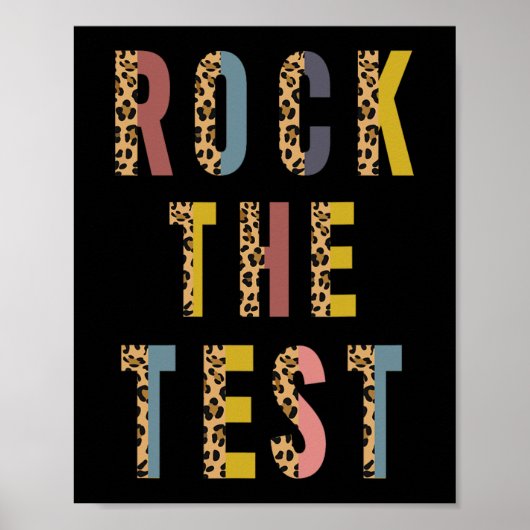 Poster Test Retro Motivational Testing Day Enseignant St (Devant)