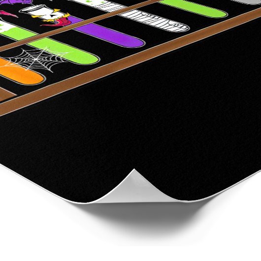 Poster Test Tube Chimie Nerd Enseignant Sciences Éffrayan (Coin)