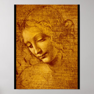 Poster Testa di Fanciulla detta_Études des Maîtres