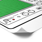 Poster Tester de tension Oscilloscope générique du pannea (Coin)