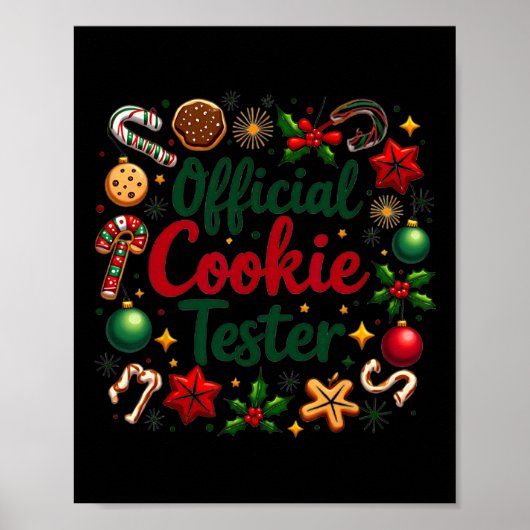 Poster Testeur de biscuits officiel Drôle de Noël Couples (Devant)