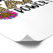 Poster Testez votre test d'examen d'enseignant Leopard Po (Coin)