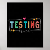 Poster Testing Squad - Test Day 2024 Teacher Motivational (Devant)